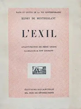 Première édition, 1929.