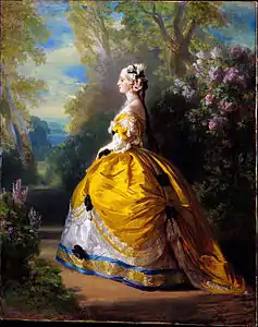 L'impératrice Eugénie en robe de style Marie-Antoinette, Franz Xaver Winterhalter, 1854
