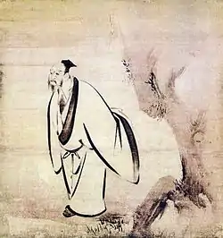L'un des sept sages par le peintre Kaihō Yūshō