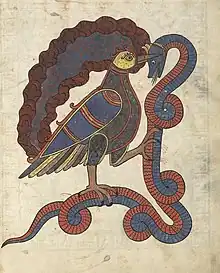 L'oiseau victorieux du serpent