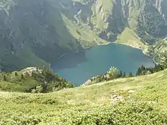 Vu du col du Céciré, depuis le GR10.