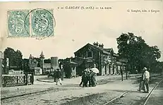 La première gare, au début du XXe siècle.