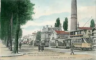 L'usine des chemins de fer nogentais, chemins de fer de l'est parisien, à Neuilly-Plaisance- La Maltournée.