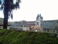 Vue plongeante du boulevard du chapitre :on devine l'emplacement de la tour.