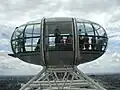 Une des capsules du London Eye.