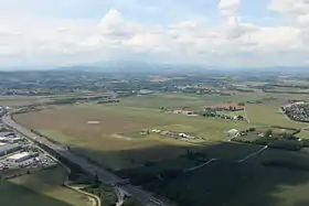 Vue aérienne de l'aérodrome