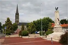 La place de l'église.