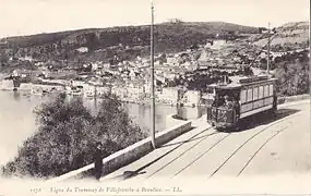 Motrice n°10 sur la ligne de  Villefranche à Beaulieu.