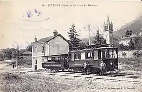 La gare du tramway à Seyssins.