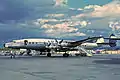 Un Lockheed Starliner de Luxair à Palma de Majorque en 1965.