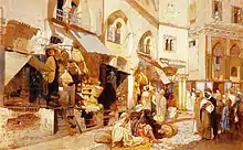 Louis Comfort Tiffany,  Algerian Shops (vers 1872-1887).