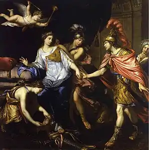 La rencontre d'Alexandre avec la reine des Amazones,Mignard, v.  1660