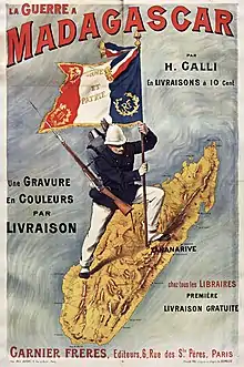 Représentation de la guerre en 1895 à Madagascar