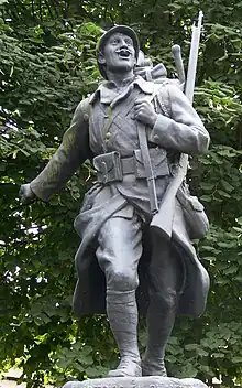 La Victoire en chantant (1918) du monument aux morts de Phalempin.