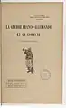 Ouvrage : La guerre franco-allemande, 1913.