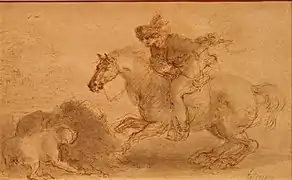 Stefano Della BellaLa Chasse au sanglier.