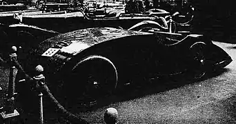 Une Bugatti T32 'Tank' au salon de Paris en décembre 1923.