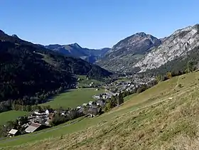 La vallée à La Chapelle-d'Abondance.