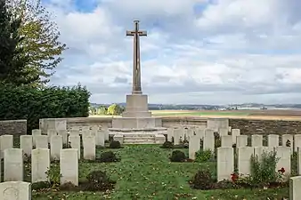 Le cimetière militaire de La Chaudière.