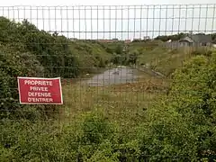 Accès à la descenderie du tunnel de 1973.