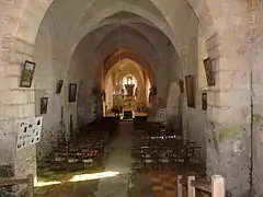 La nef de l'église.
