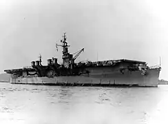 Le La Fayette au large de Toulon (11 septembre 1951).