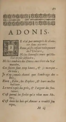 Image illustrative de l’article Adonis (La Fontaine)