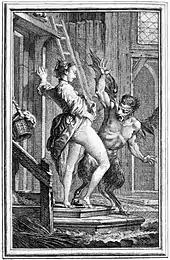 Illustration pour le Diable de Papefiguière de Jean de La Fontaine.