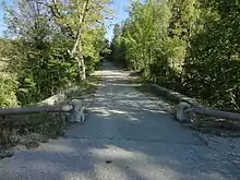 le pont de la route Napoléon à La Garde