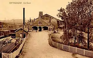 Vue de l'accès à la vieille gare.