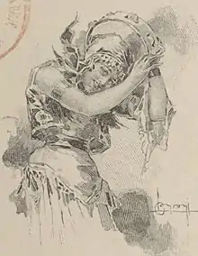 Preciosa, la Gitanilla, illustration de Luigi Conconi (1892).