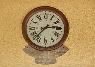 Horloge à la station « La Golisse ».