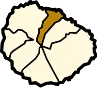 Localisation d'Agulodans l'île de La Gomera.