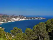 La baie de La Herradura vue du Cerro Gordo.