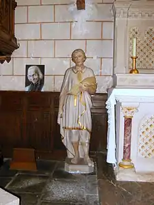 Statue de saint Isidore, invoqué par les laboureurs
