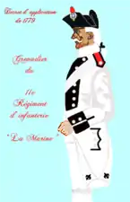 régiment de La Marine de 1779 à 1791