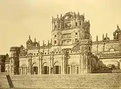 Le porche d'entrée de Constantia au XIXe siècle