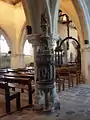 La Martyre : église Saint-Salomon, le bénitier