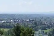 Panorama vu de la terrasse de l'église.