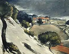 La Neige fondue à l'Estaque, Cézanne, v. 1870.