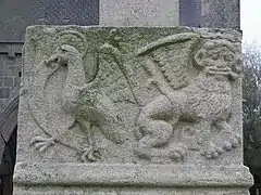 Aigle de saint Jean et lion de saint Marc.