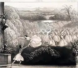 La Péri, ballet de Jean Coralli, Académie royale de musique, salle Le Peletier, 1843