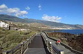 Sentier côtier (Paseo del Litoral) vers El Fuerte et Santa Cruz de La Palma