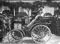 La Panhard & Levassor no 15 d'Émile Levassor au Paris-Rouen 1894.