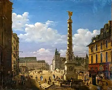 La Place du Châtelet, Paris, musée Carnavalet.