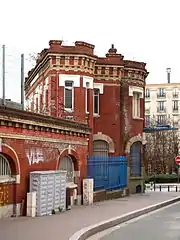 Le côté de la gare en 2014.