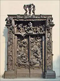 Auguste Rodin, La Porte de l'enfer, Paris, musée Rodin.