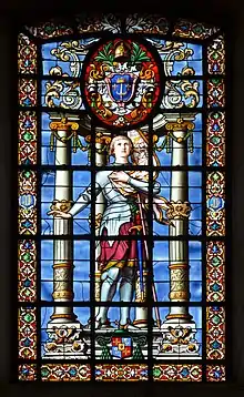 Jeanne d'Arc dans le bras gauche du transept.