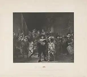 Adolphe Mouilleron, La Ronde de Nuit, 1854, lithographie, 39,8 × 48,3 cm.