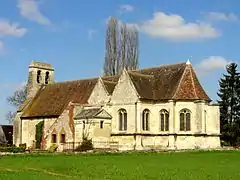 L'église depuis le sud-est.